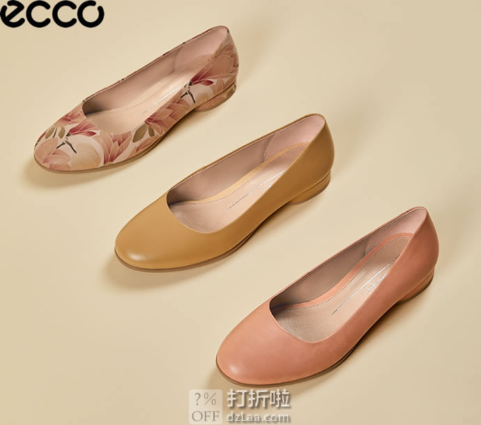 ECCO 爱步 19年春季新款 Anine 安妮 女式休闲鞋 208003 ￥606 2色可选 天猫￥1175