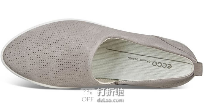 ECCO 爱步 Gillian 吉莉系列 打孔版 女式一脚套休闲鞋 3.3折.93起 海淘转运到手约￥386 中亚Prime会员免运费直邮到手约￥375