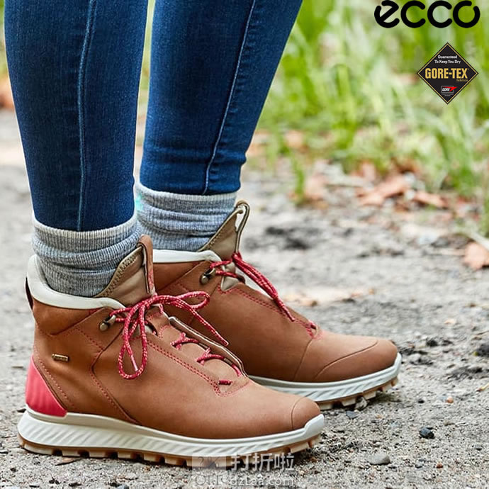 ECCO 爱步 Exostrike 突破系列 GTX防水 女式户外短靴 37码3.8折.65 海淘转运到手约¥670