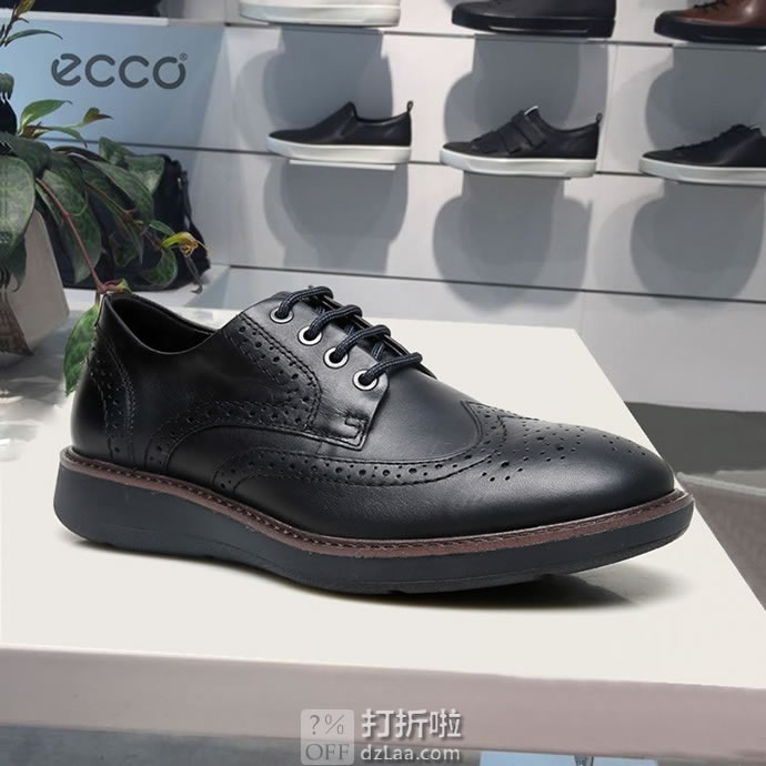 ECCO 爱步 Lhasa 拉夏系列 布洛克风格 男式正装鞋 ￥797 两色可选 天猫￥1601