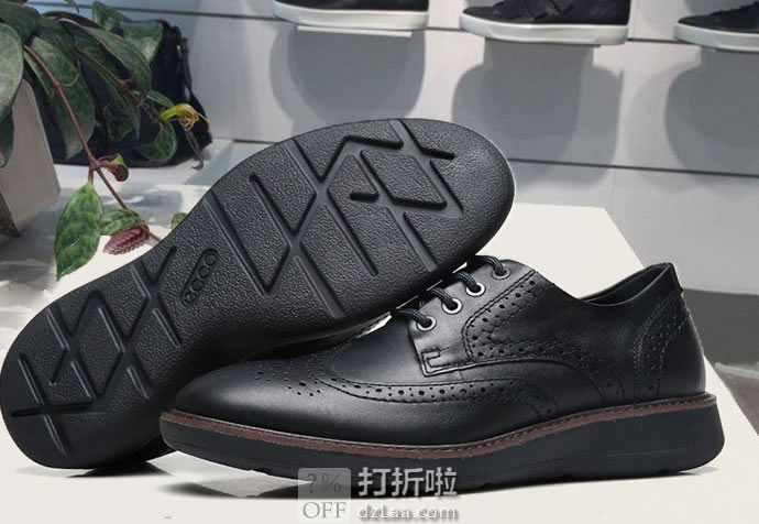 ECCO 爱步 Lhasa 拉夏系列 布洛克风格 男式正装鞋 ￥797 两色可选 天猫￥1601