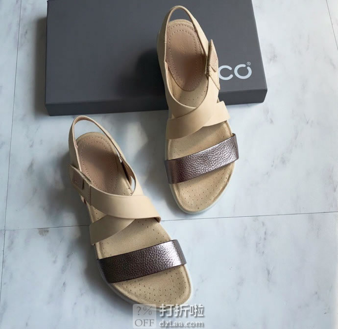ECCO 爱步 Damara Crisscross 达玛拉系列 女式凉鞋 ¥539.78 两色可选