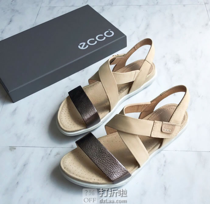 ECCO 爱步 Damara Crisscross 达玛拉系列 女式凉鞋 ¥539.78 两色可选