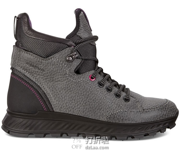 ECCO 爱步 Exostrike 突破系列 Hydromax 防泼水 女式户外短靴 38码¥588 中亚Prime会员免运费直邮到手约¥648