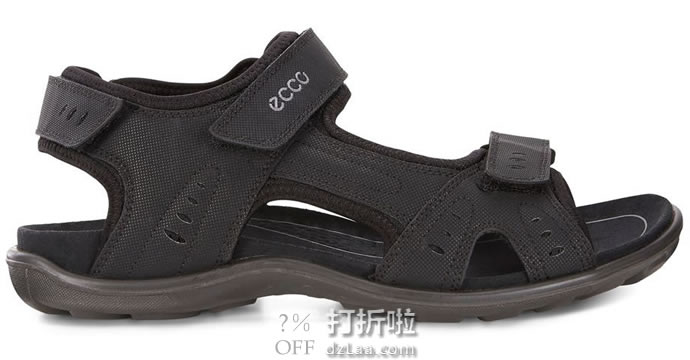 ECCO 爱步 All Terrain Lite 全能轻巧系列 男式户外运动凉鞋 黑色43码¥375 中亚Prime会员免运费直邮到手约¥414