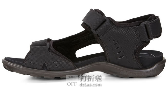 ECCO 爱步 All Terrain Lite 全能轻巧系列 男式户外运动凉鞋 黑色43码¥375 中亚Prime会员免运费直邮到手约¥414