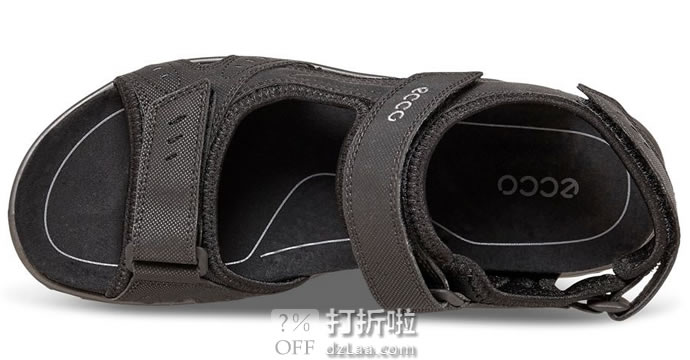 ECCO 爱步 All Terrain Lite 全能轻巧系列 男式户外运动凉鞋 黑色43码¥375 中亚Prime会员免运费直邮到手约¥414