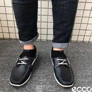 ECCO 爱步 Reciprico 莫克系列 男式休闲船鞋 660414 ￥459 两色可选 天猫￥1072