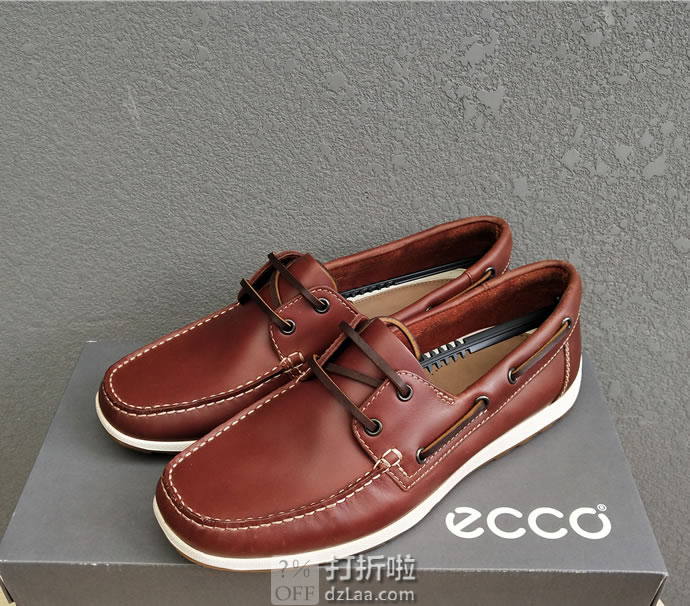 ECCO 爱步 Reciprico 莫克系列 男式休闲船鞋 660414 ¥459 两色可选 天猫¥1072
