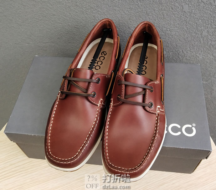 ECCO 爱步 Reciprico 莫克系列 男式休闲船鞋 660414 ¥459 两色可选 天猫¥1072