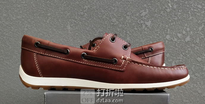 ECCO 爱步 Reciprico 莫克系列 男式休闲船鞋 660414 ¥459 两色可选 天猫¥1072