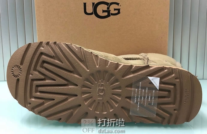 UGG Mini Bailey Bow II 防泼水防污 经典迷你贝莉蝴蝶结2.0 女式雪地靴 35码3.7折.16 海淘转运到手约￥501 国内￥1106
