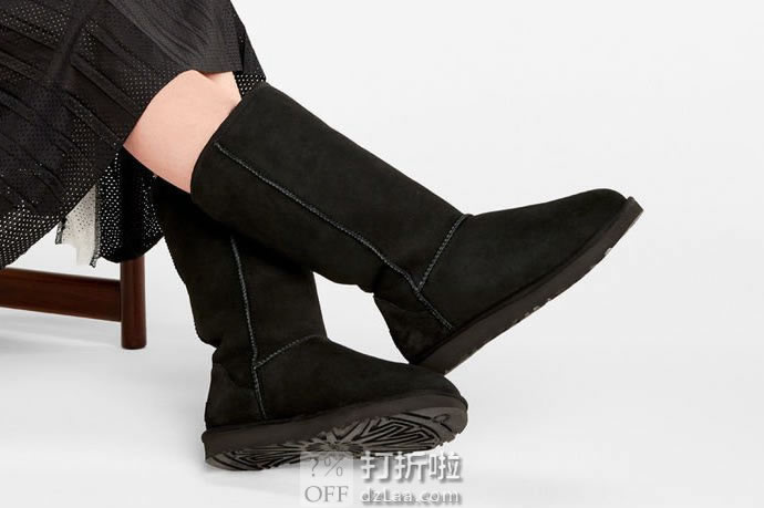 UGG Classic Tall II 防水防污 经典款 羊皮毛一体 女式雪地靴 黑色、栗色 38/39码 ￥564~616