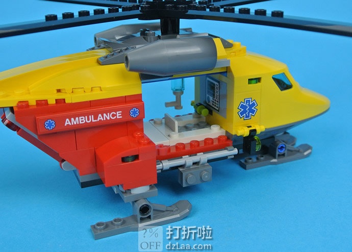 销量第一 LEGO 乐高 City城市组系列 急救直升机 60179 儿童积木玩具 6折.99 海淘转运到手约￥109