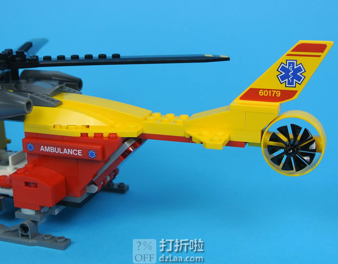 销量第一 LEGO 乐高 City城市组系列 急救直升机 60179 儿童积木玩具 6折.99 海淘转运到手约￥109