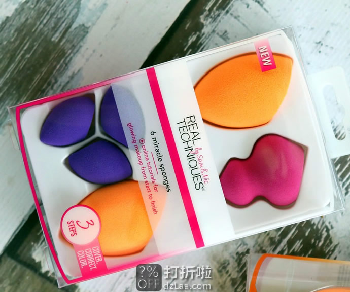 Real Techniques RT 美妆蛋 神奇化妆海绵蛋 6个装 5.4折.79 海淘转运到手约￥78 中亚Prime会员可凑单免运费直邮