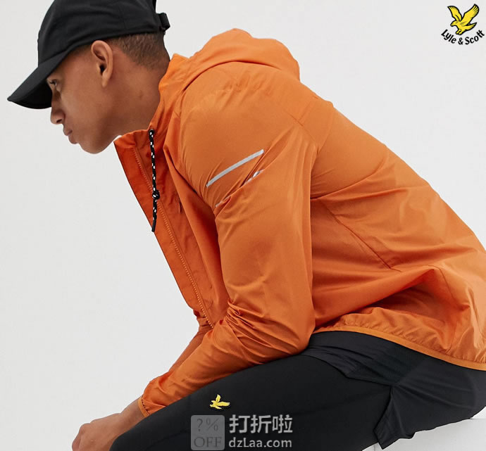Lyle & Scott 苏格兰金鹰 超轻 男式连帽运动夹克 中亚Prime会员免运费直邮到手约￥293