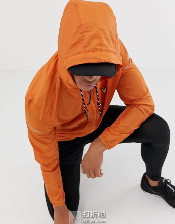 Lyle & Scott 苏格兰金鹰 超轻 男式连帽运动夹克 中亚Prime会员免运费直邮到手约￥293