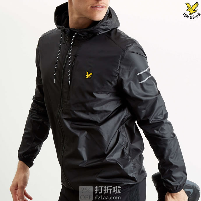 Lyle & Scott 苏格兰金鹰 超轻 男式连帽运动夹克 中亚Prime会员免运费直邮到手约￥293