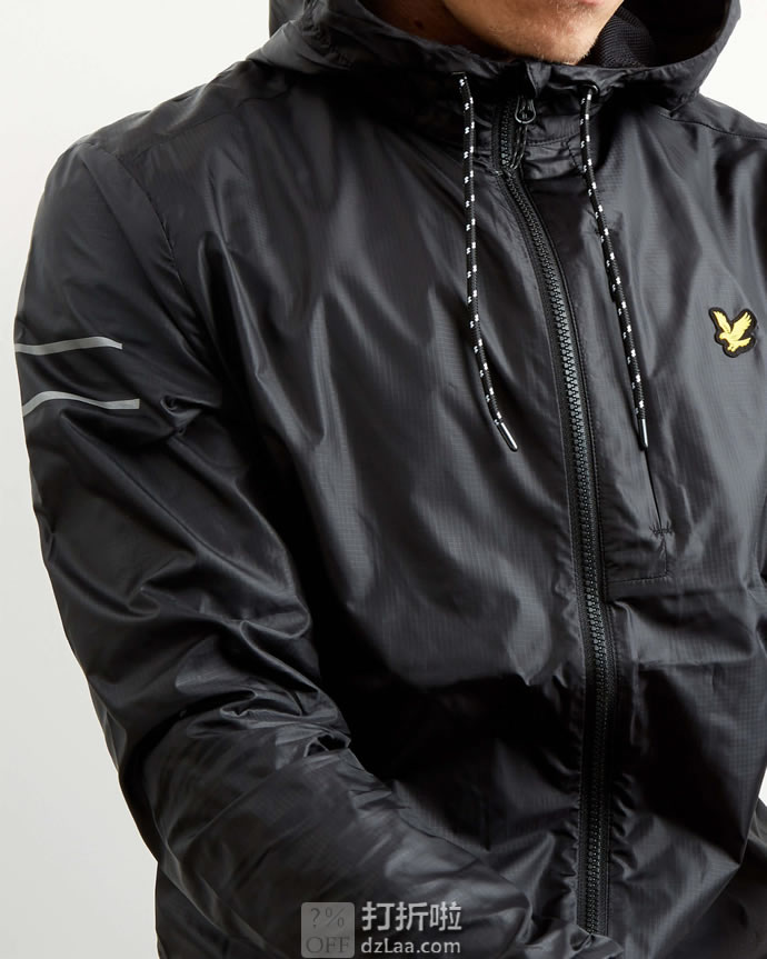 Lyle & Scott 苏格兰金鹰 超轻 男式连帽运动夹克 中亚Prime会员免运费直邮到手约￥293