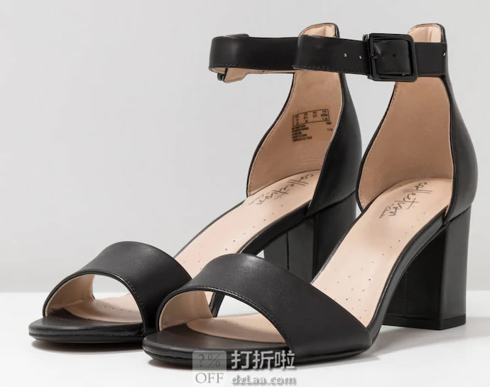 Clarks 其乐 deva MAE 一字扣 女式凉鞋 37.5码￥327 中亚Prime会员免运费直邮到手约￥360