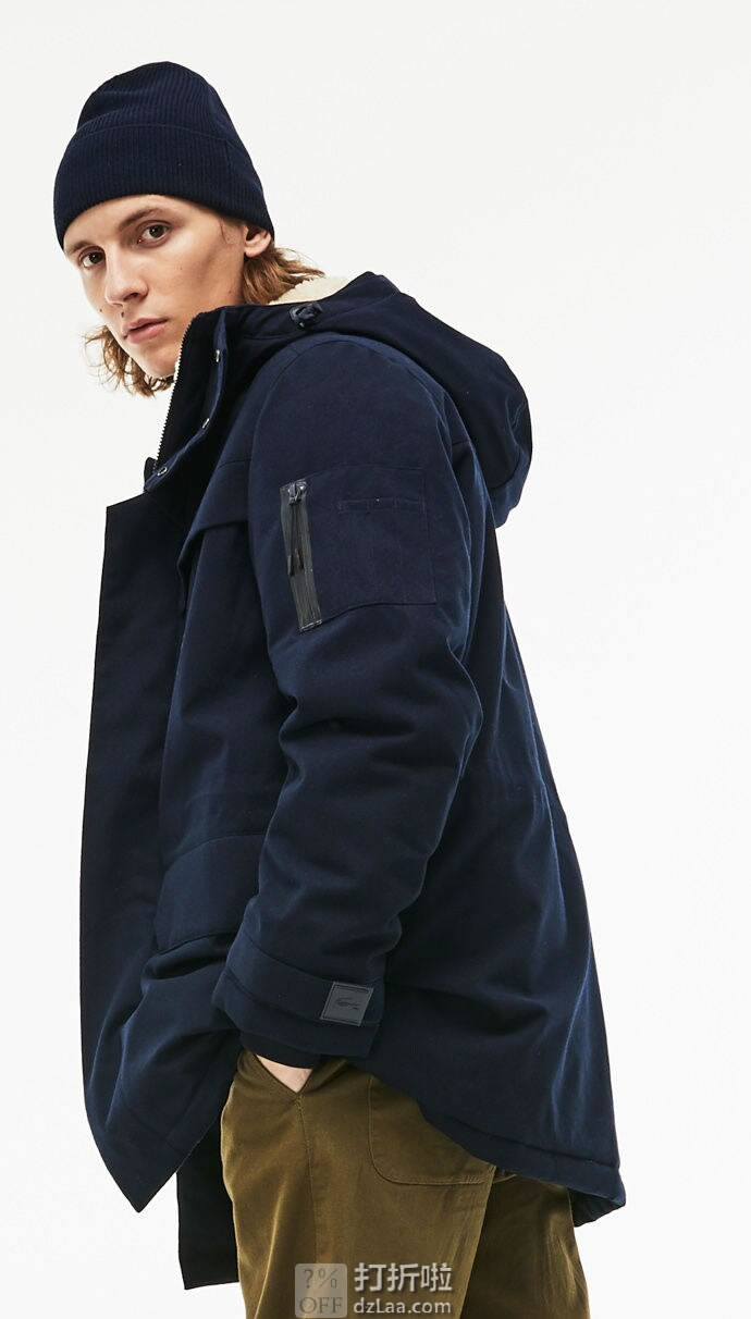 Lacoste 法国鳄鱼 保暖男式派克大衣 S码2.6折.02 海淘转运到手约￥649