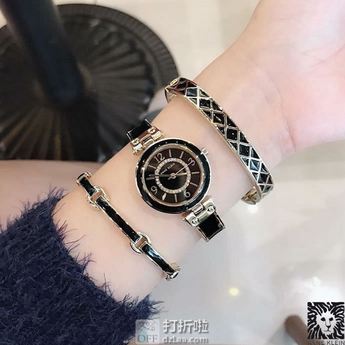 Anne Klein 安妮克莱因 AK 施华洛世奇水晶 女式手表手链套装 AK/3296 镇店之宝￥333 中亚Prime会员免运费直邮到手约￥370