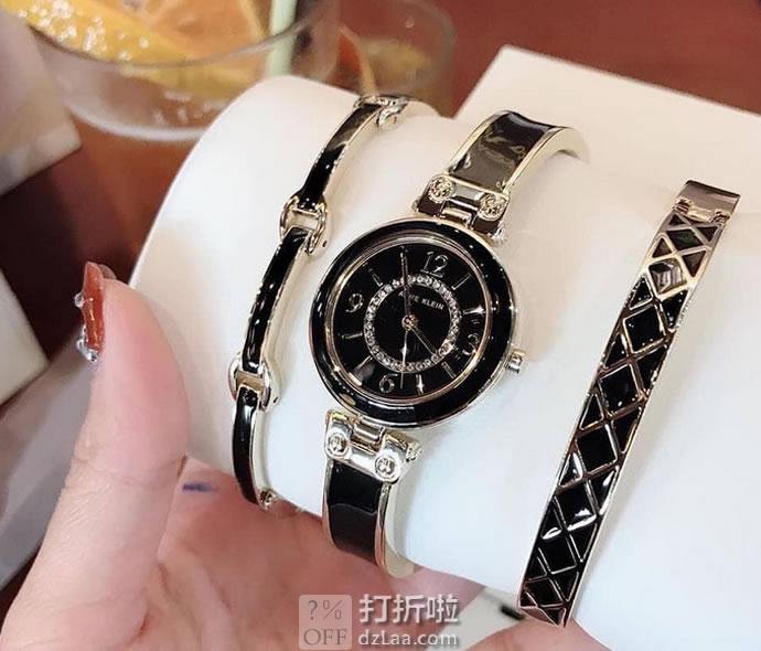 Anne Klein 安妮克莱因 AK 施华洛世奇水晶 女式手表手链套装 AK/3296 镇店之宝￥333 中亚Prime会员免运费直邮到手约￥370