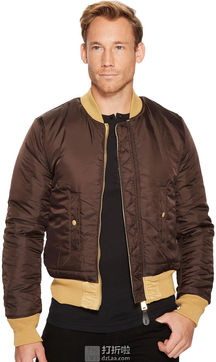 Alpha Industries 阿尔法军工 MA-1 修身款 飞行夹克 L码3.2折.49 海淘转运到手约¥396 中亚Prime会员免运费直邮到手约¥394