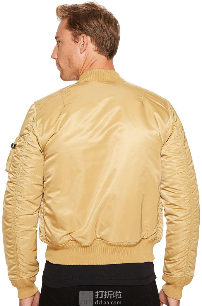 Alpha Industries 阿尔法军工 MA-1 修身款 飞行夹克 L码3.2折.49 海淘转运到手约¥396 中亚Prime会员免运费直邮到手约¥394