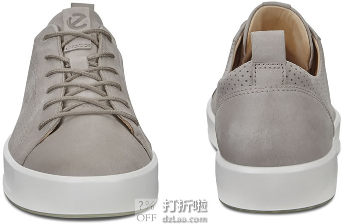 ECCO 爱步 SOFT 8 柔酷8号 打孔版 男式休闲板鞋 3.1折.99起 海淘转运到手约¥486