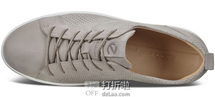 ECCO 爱步 SOFT 8 柔酷8号 打孔版 男式休闲板鞋 3.1折.99起 海淘转运到手约¥486