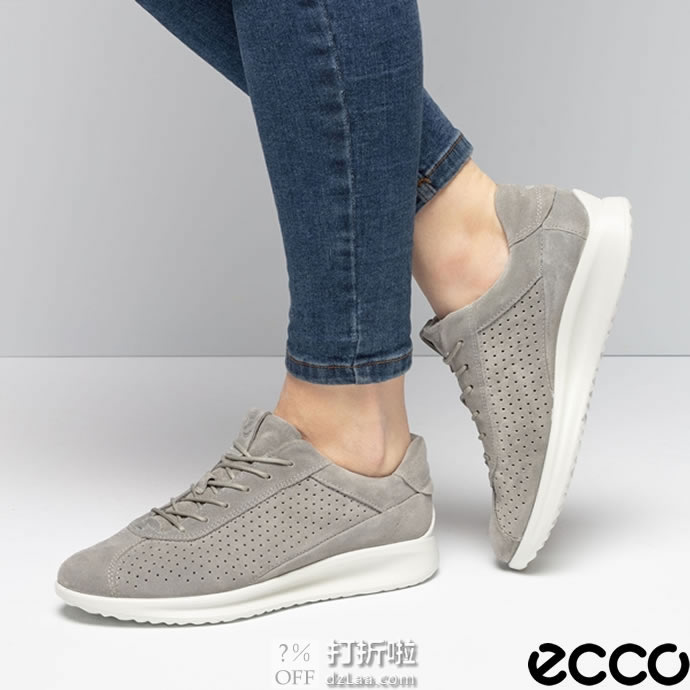 ECCO 爱步 Aquet 雅仕 打孔版 女式系带休闲板鞋 37码4折￥344 中亚Prime会员可免运费直邮到手约￥380