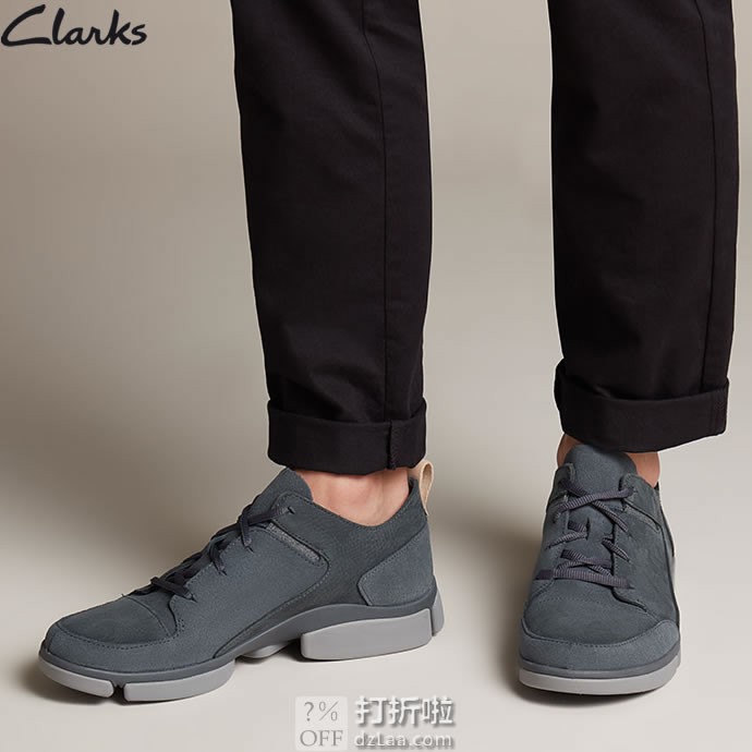 Clarks 其乐 TriVerve Lace 轻盈三瓣底 男式休闲鞋 ￥359起 中亚Prime会员免运费直邮到手约￥399
