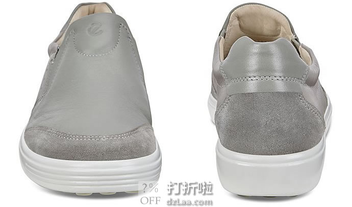 ECCO 爱步 Soft 7 柔酷7号 侧打孔 一脚套女式休闲鞋 ￥358起 中亚Prime会员免运费直邮到手约￥395