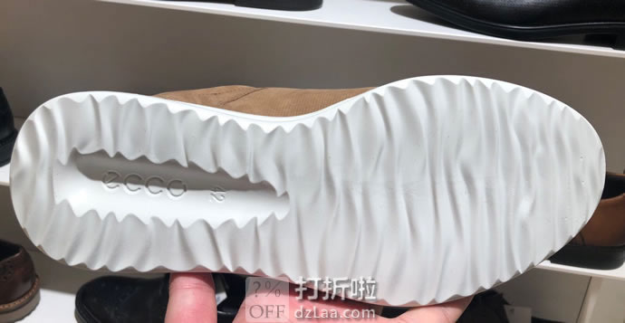 ECCO 爱步 Aquet Tie 打孔版 男式系带休闲板鞋 41码4.2折 中亚Prime会员免运费直邮到手约¥444