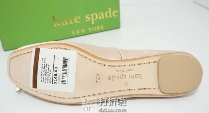 kate spade 凯特·丝蓓 Freya 缎面蝴蝶结 一脚套 女式休闲鞋 37码3.3折.9 海淘转运到手约¥427
