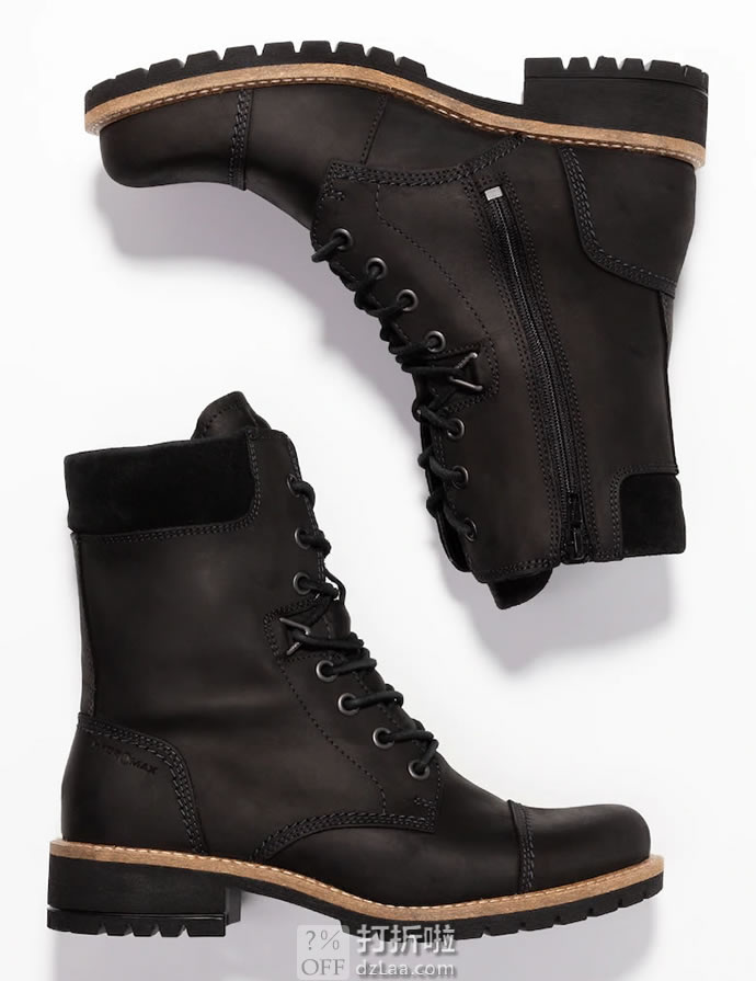 ECCO 爱步 Elaine伊莲系列 HYDROMAX防泼水 女式工装靴 36码￥332 中亚Prime会员免运费直邮到手约￥367