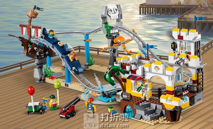 LEGO 乐高 Creator 创意百变系列 31084 海盗过山车 积木玩具 6.4折.99史低 海淘转运到手约￥526