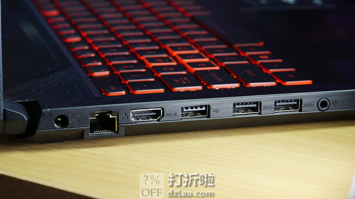 限Prime会员 金盒特价 ASUS 华硕 TUF Gaming FX504GE-ES72 15.6”轻薄电竞游戏本 笔记本电脑（i7-8750H/GTX 1050 Ti/8GB/256GB） 7.5折9史低 海淘转运到手约￥5420 中亚Prime会员免运费直邮到手约￥6154