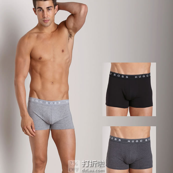 限Prime会员 金盒特价 HUGO BOSS 雨果·博斯 男式平角内裤*3件装 3.9折.39 海淘转运到手约￥114 中亚Prime会员凑单免运费直邮到手约￥135