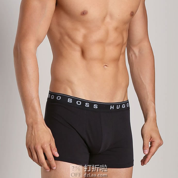 限Prime会员 金盒特价 HUGO BOSS 雨果·博斯 男式平角内裤*3件装 3.9折.39 海淘转运到手约￥114 中亚Prime会员凑单免运费直邮到手约￥135