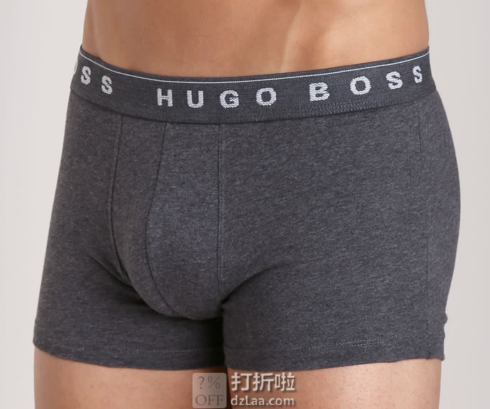 限Prime会员 金盒特价 HUGO BOSS 雨果·博斯 男式平角内裤*3件装 3.9折.39 海淘转运到手约￥114 中亚Prime会员凑单免运费直邮到手约￥135