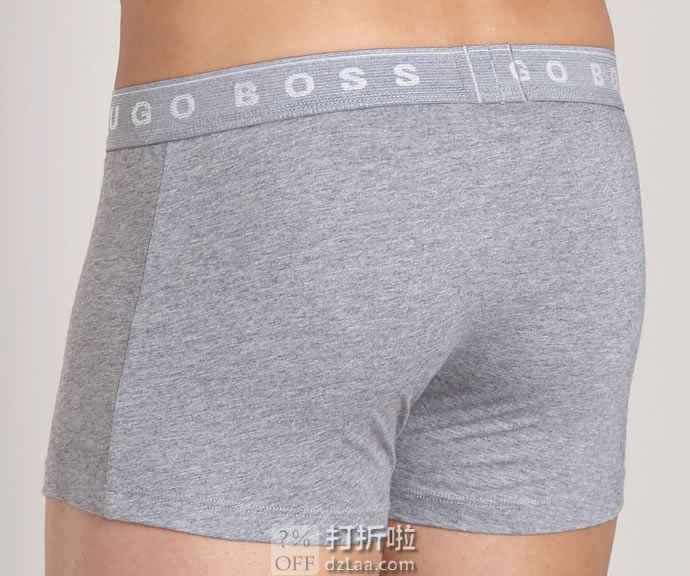 限Prime会员 金盒特价 HUGO BOSS 雨果·博斯 男式平角内裤*3件装 3.9折.39 海淘转运到手约￥114 中亚Prime会员凑单免运费直邮到手约￥135