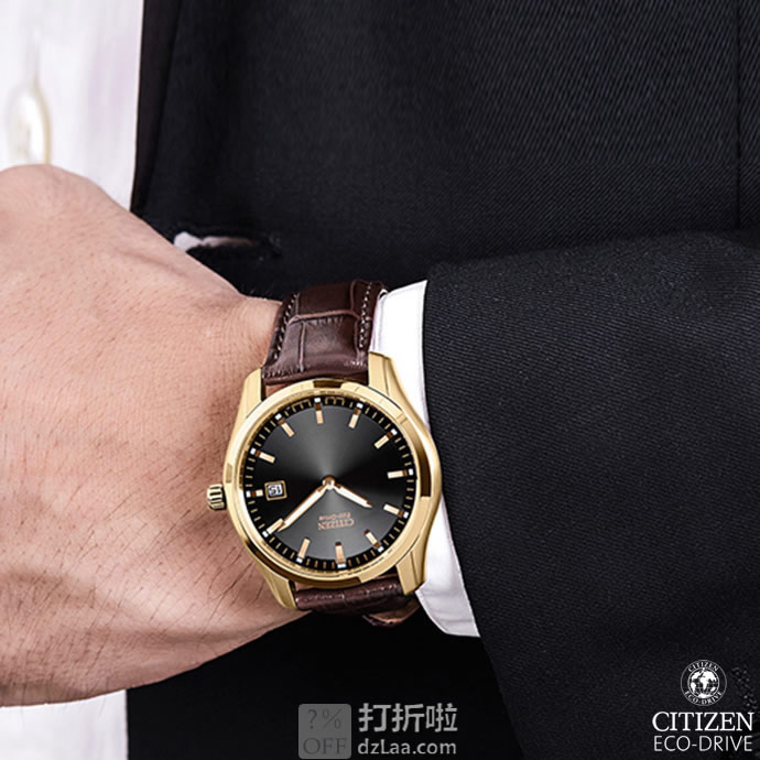 降8刀 Citizen 西铁城 AU1043-00E 光动能 男式手表 4.1折.82史低 海淘关税补贴到手约￥669