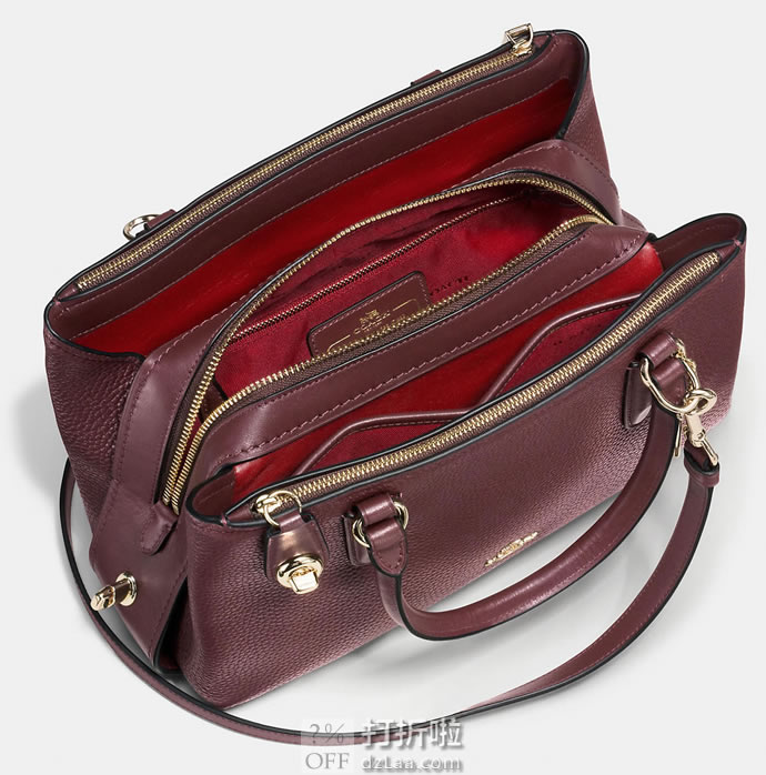 COACH 寇驰 粒面皮革 BROOKYLN 28 CARRYALL 手提包 3.2折9.99起 海淘转运到手约￥1192 国内￥5950