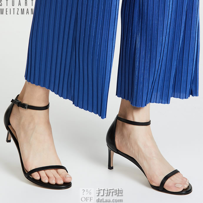 Stuart Weitzman 斯图尔特·韦茨曼 nudist traditional 45 一字扣 女式高跟凉鞋 3折9.99 两色可选 海淘转运到手约¥915