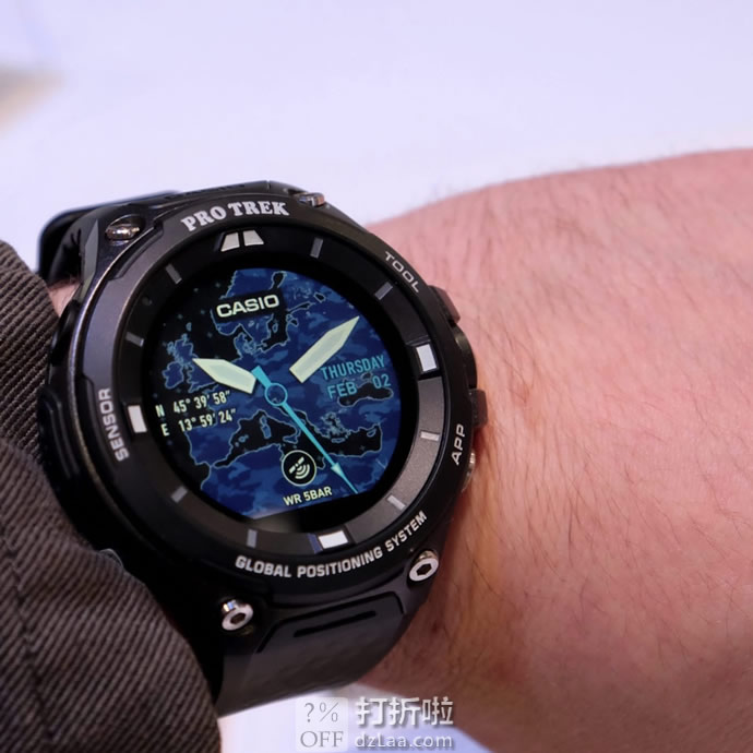Casio 卡西欧 WSD-F20-BK 配备GPS 智能户外运动手表 6.3折￥2154 中亚Prime会员免运费直邮到手约￥2342
