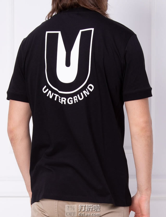 HUGO Hugo Boss 雨果·博斯 Dunder 宽松休闲 男式短袖T恤 L码 中亚Prime会员凑单免运费直邮到手约¥162