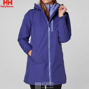 Helly Hansen 哈里汉森 Long Belfast 防水防风透气保暖 三合一 中长款女式冲锋衣 XS码3折$55.66 海淘转运到手约￥442 中亚Prime会员免运费直邮到手约￥460
